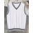 Men's V-neck Pullover Vest Cardigan, College Style Knitted Sleeveless Sweater